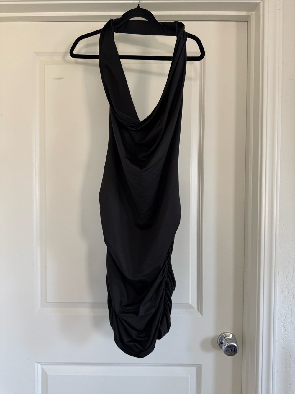 Princess Polly Black Cowl Neck Mini Dress - Picture 2 of 5